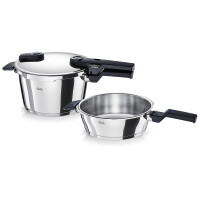Fissler Vitaquick® Schnellkochtopf-Set (SKT 4,5l o.E. + SBP 2,5l) 2-tlg. 600410110000