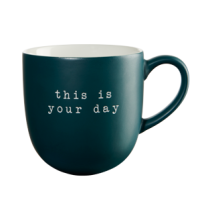 ASA Selection hey! Henkelbecher, this is your day D. 9,5 cm, H. 9,5 cm, 0,35 l. grün New Bone China 17075277