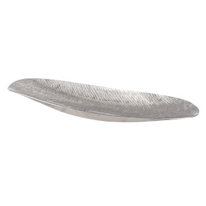 Casablanca Schale, oval, "Sinar", Aluminium, silberfarben, , L. 14 cm, B. 47 cm, H. 4 cm 69258