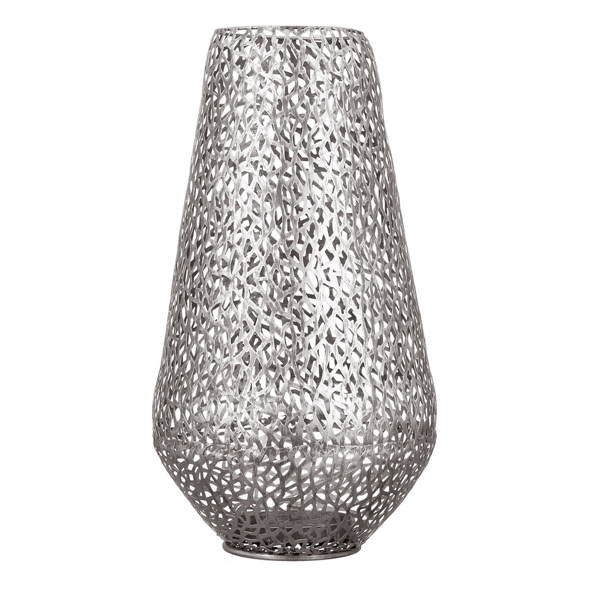 Gilde 54, € Metall Boden-Windlicht aus antik-silber 53,53 · Deko-Vase \