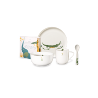 ASA Selection 5-teiliges Kindergeschirrset Croco Fine Bone China 38951314