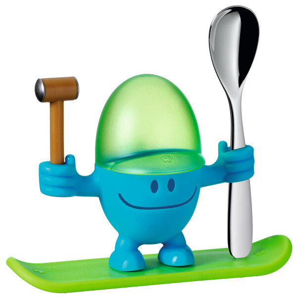 WMF Eierbecher McEgg mit Löffel, Blau 3201000257