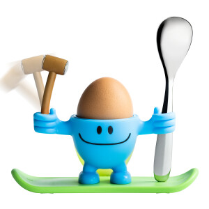 WMF Eierbecher McEgg mit Löffel, Blau 3201000257
