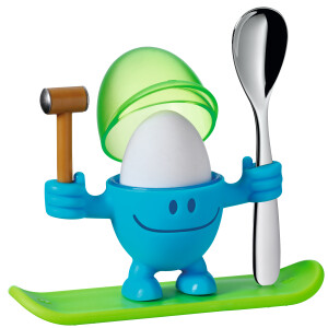 WMF Eierbecher McEgg mit Löffel, Blau 3201000257