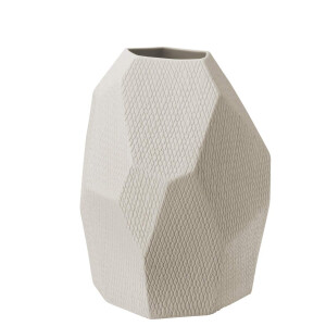 ASA Vase, natur CARAT D. 16 cm, H. 22 cm, Handarbeit 84803134 ! Vorteilsset beinhaltet 2 x den genannten Artikel und Set mit 4 EKM Living Edelstahl Strohhalme