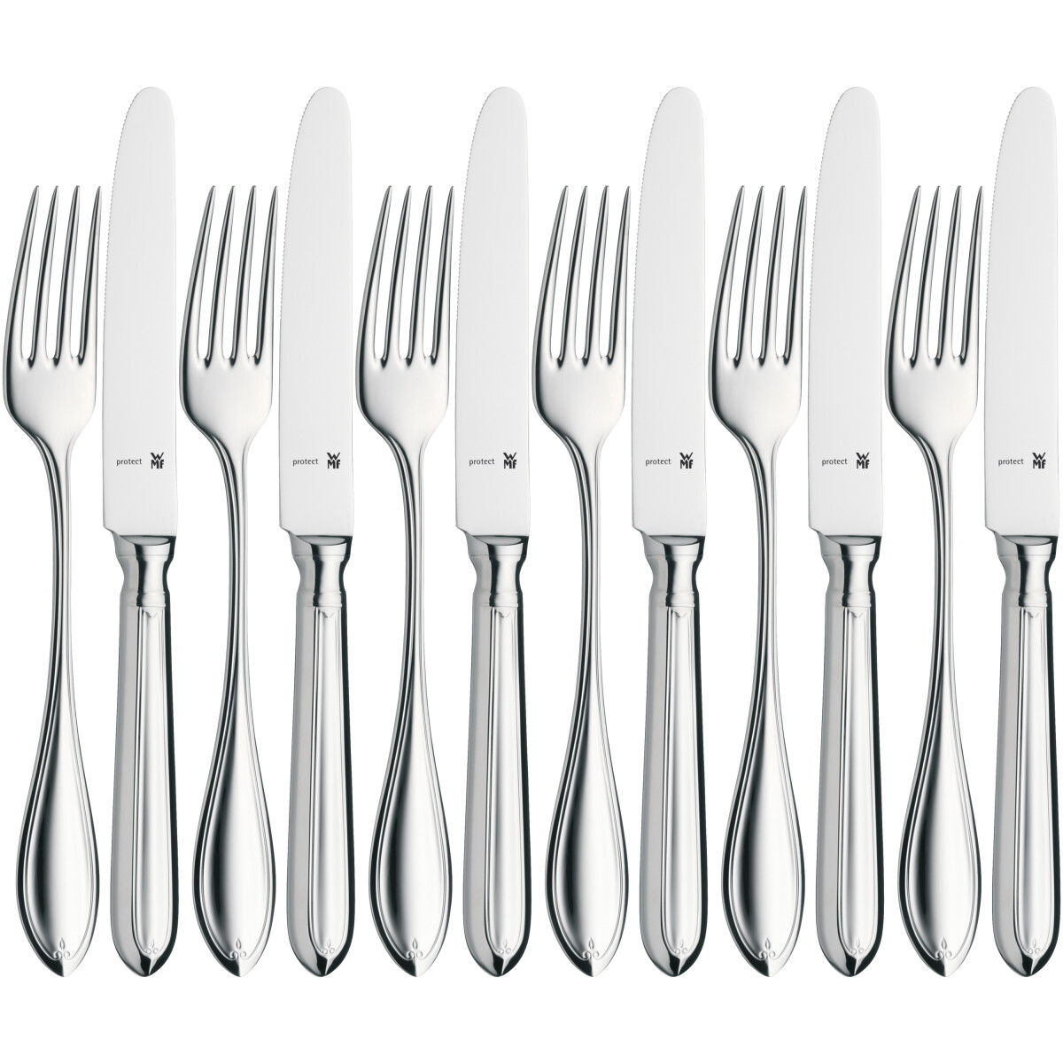 WMF Premiere Dessertbesteck-Set, 12-teilig, Cromargan...