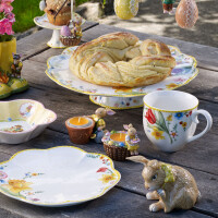 Villeroy & Boch Spring Awakening Tortenplatte auf Fuß Premium Porcelain gelb,grün 1486382290