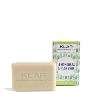 Klars festes Shampoo Haarseife Lemongrass & Aloe Vera...