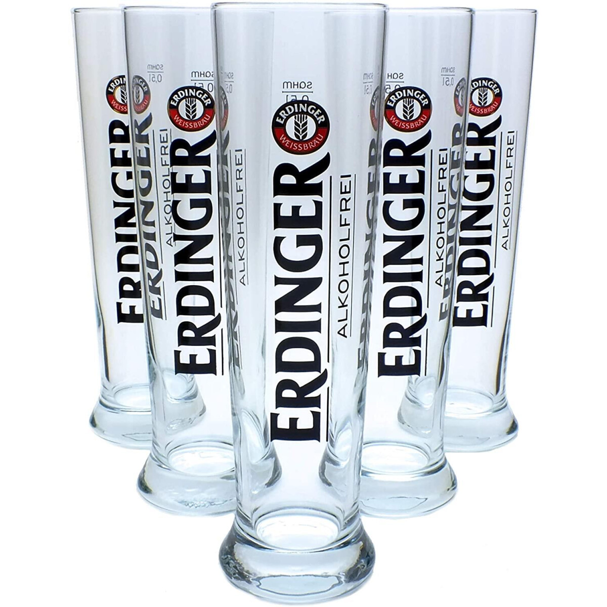 Erdinger Weizenbier Alkoholfrei Weissbier Gläser...